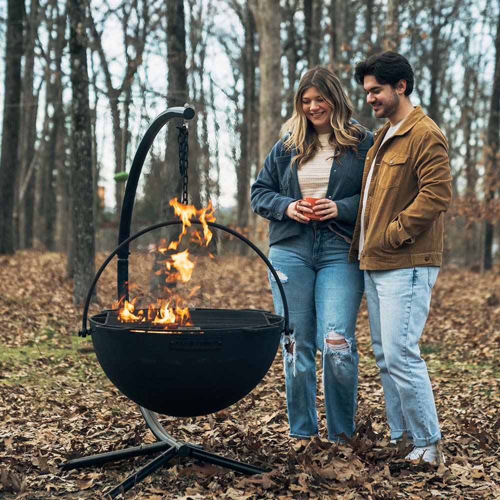 Cauldron Fire Pit Bowls | 30" / Bowl + Stand