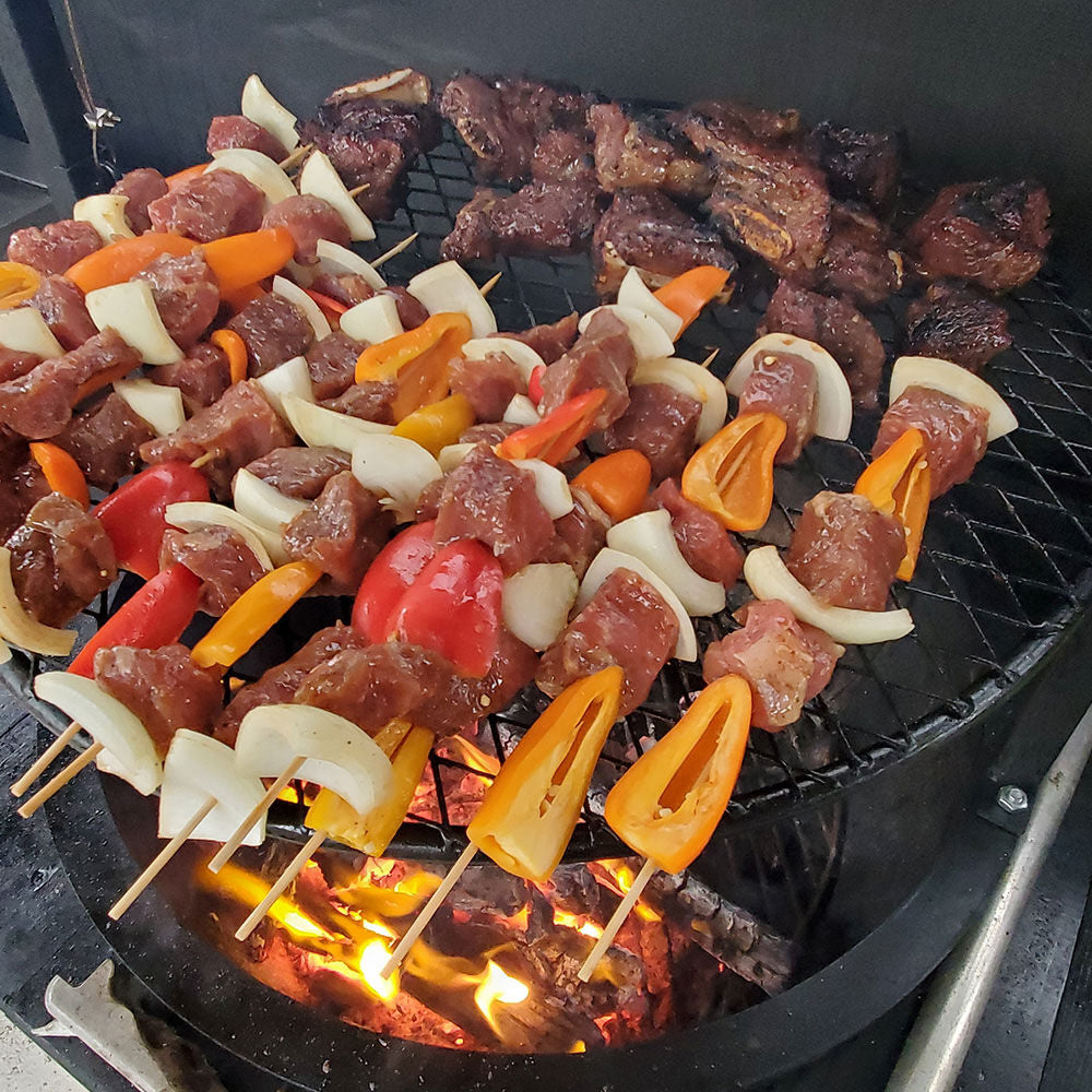 Adjustable Kettle-Style Grill Attachment