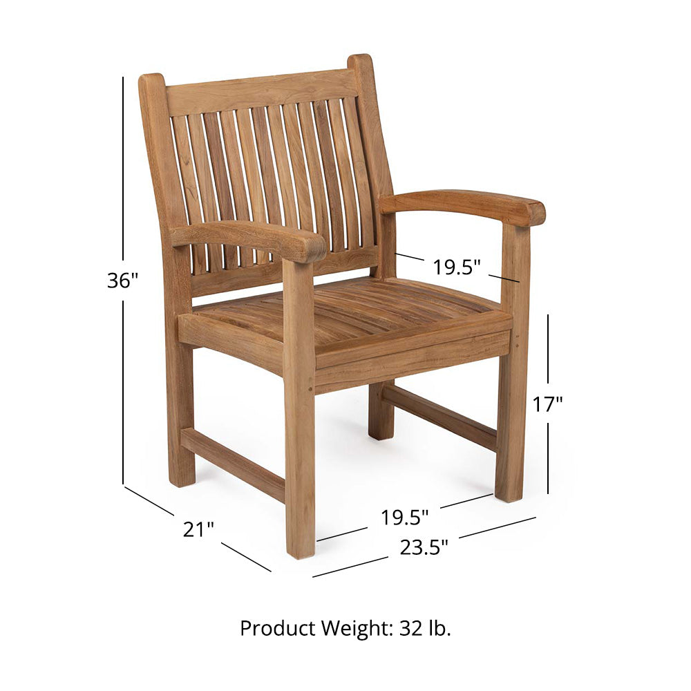 Savannah Grade A Teak Armchair