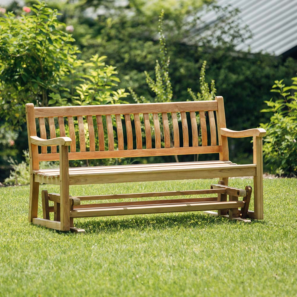 Cascade Grade A Teak Glider Bench - view 2