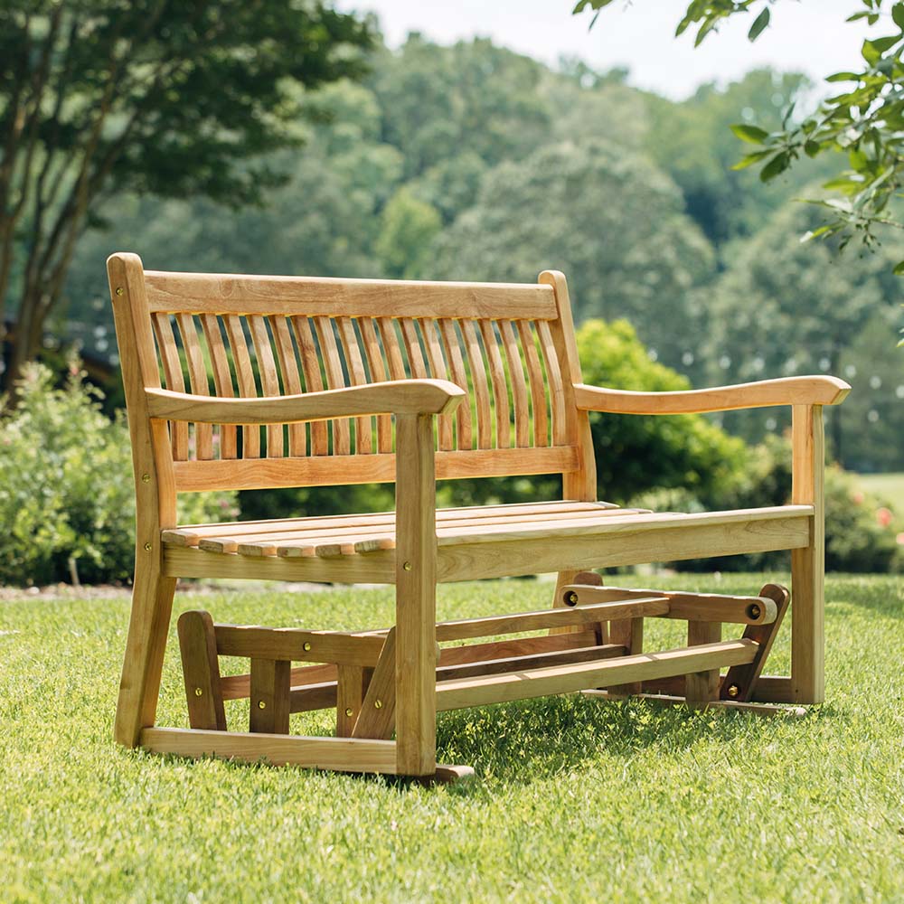 Cascade Grade A Teak Glider Bench