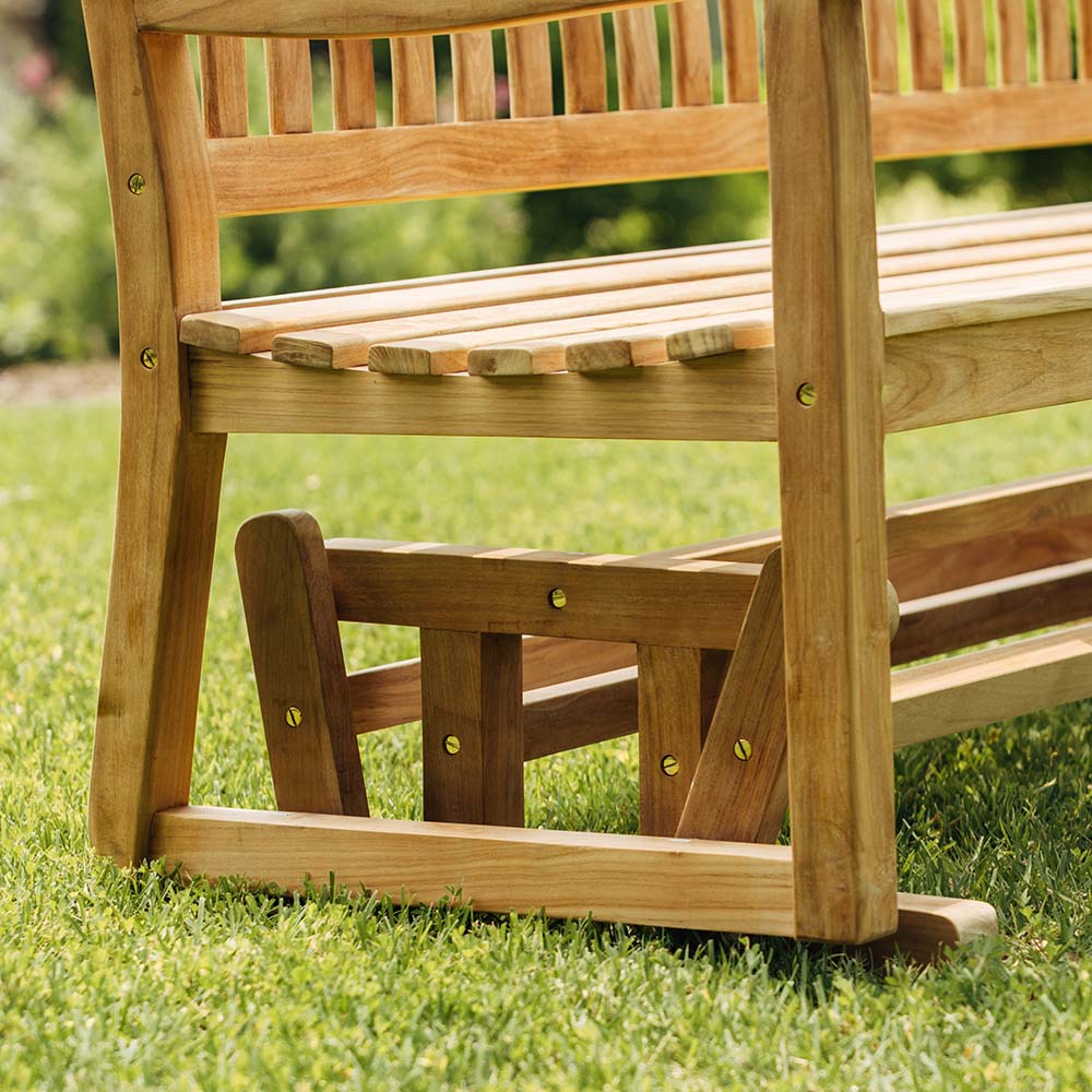 Cascade Grade A Teak Glider Bench - view 9
