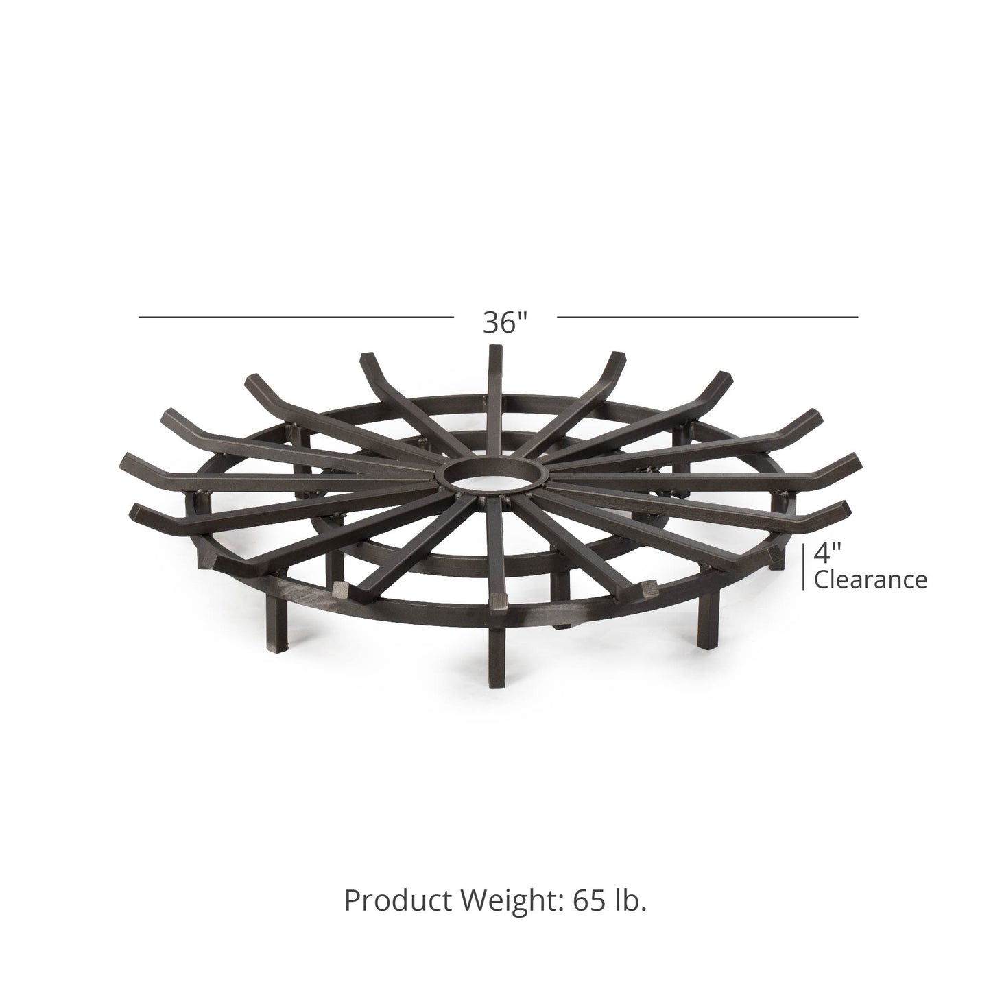 Wagon Wheel Fire Grates | 36" - view 24