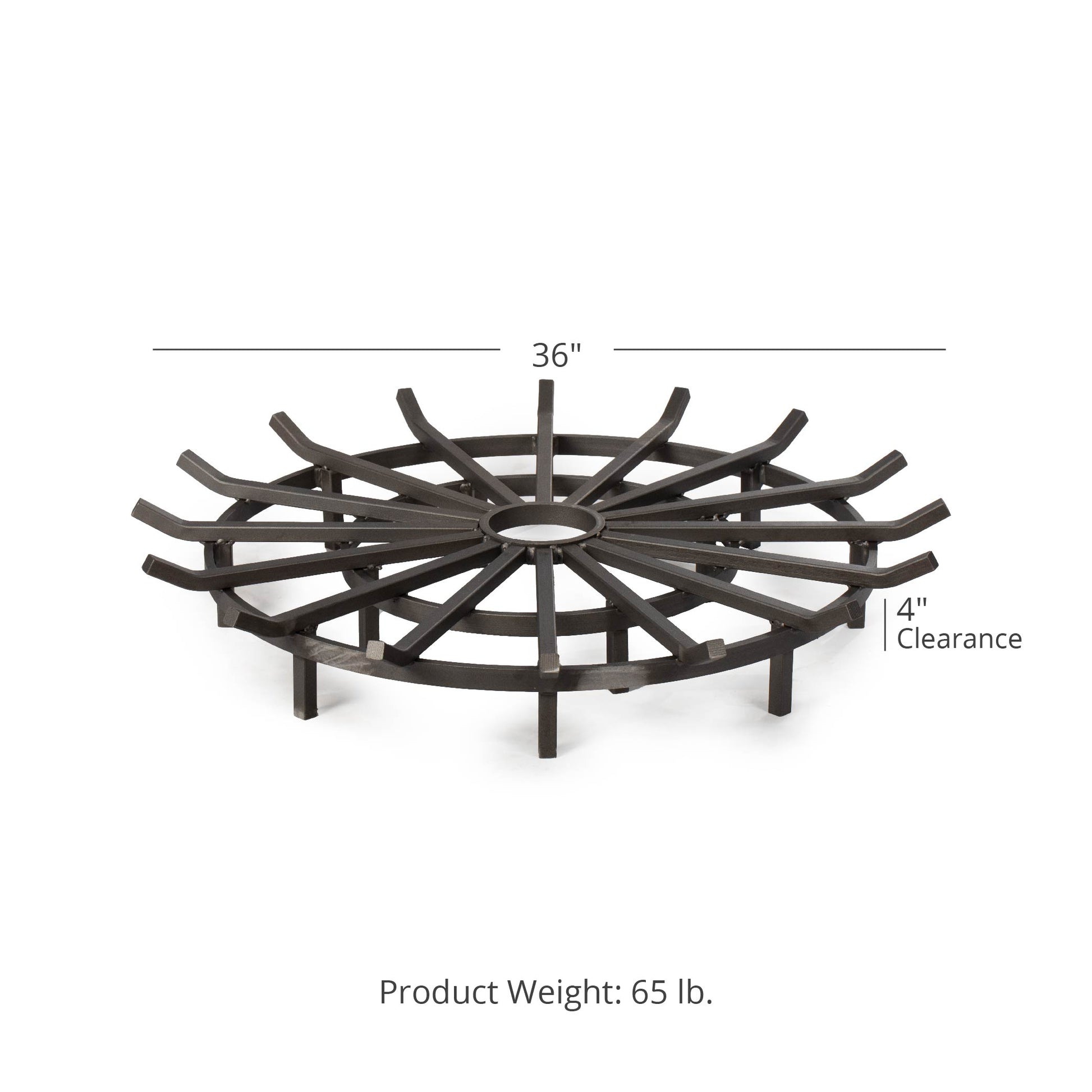 Wagon Wheel Fire Grates | 36"