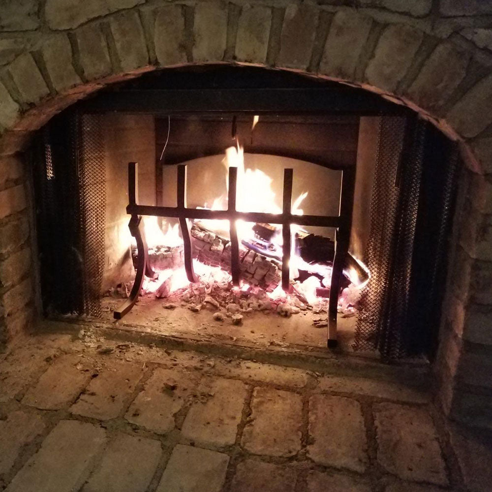 High-Efficiency Log Grate with Reflective Fireback | 21"