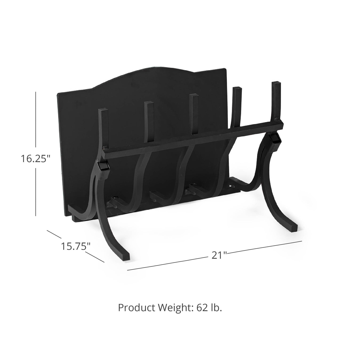 High-Efficiency Log Grate with Reflective Fireback | 21" - view 8