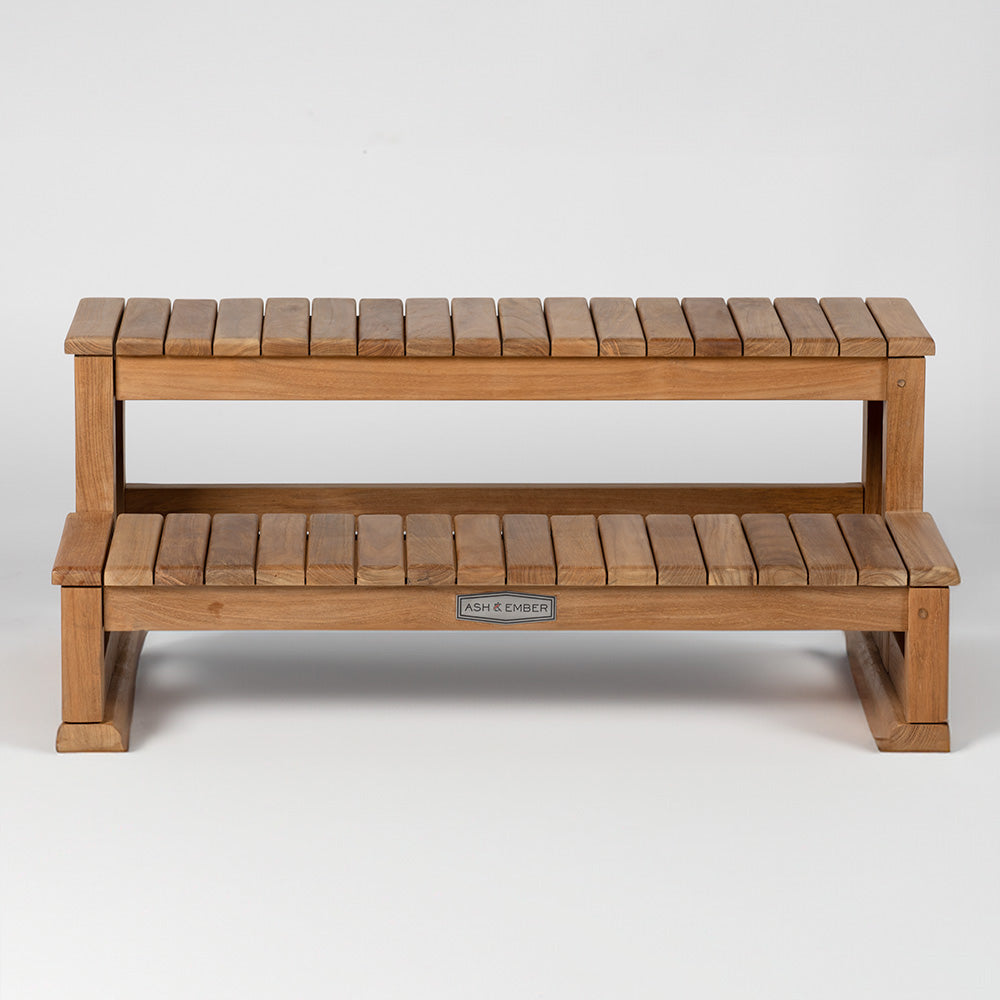 Grade A Teak Spa Hot Tub Steps