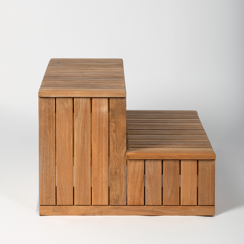 Grade A Teak Spa Hot Tub Steps - view 5
