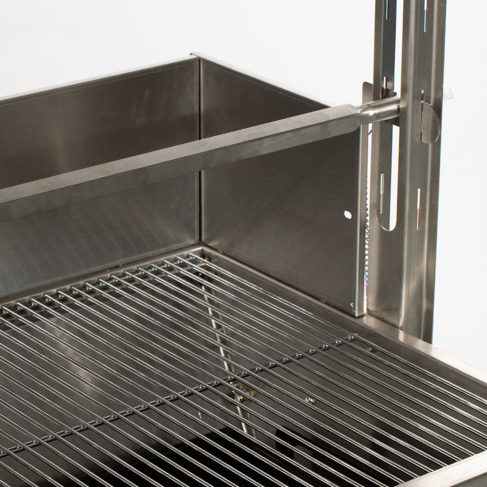 Stainless Steel Rotisserie Grill | 25 Watt - Holds 125 LB / With Windscreen