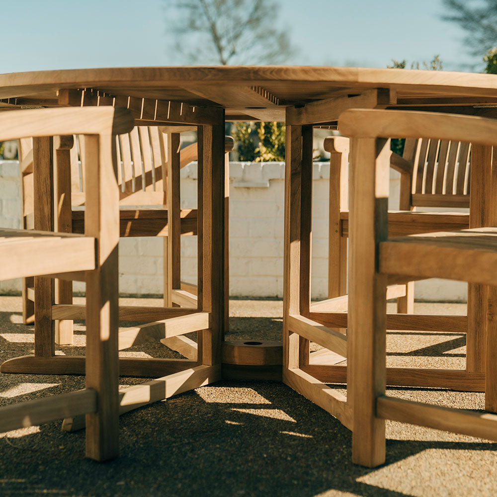 Luna Grade A Teak Folding Table | 59" - view 29