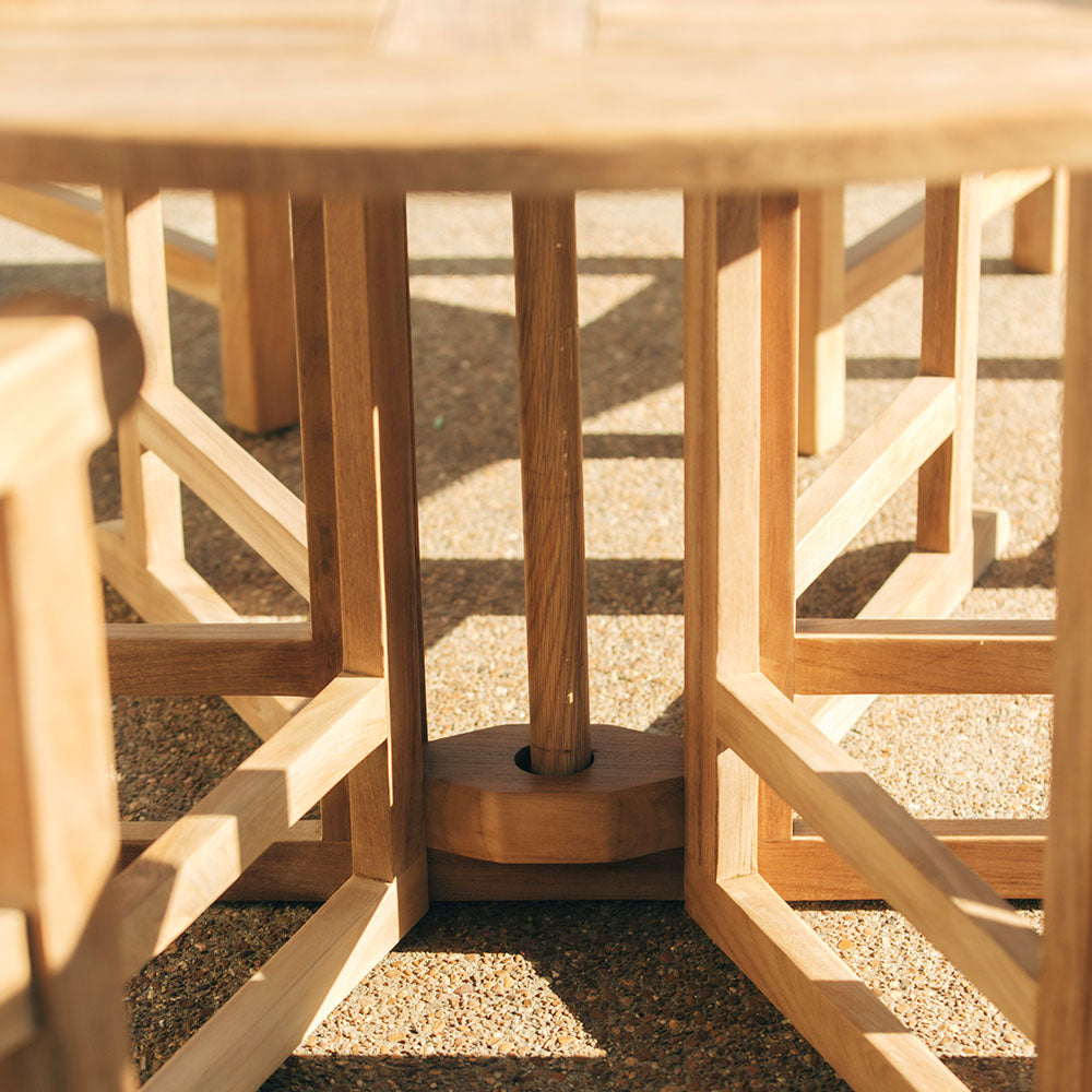 Luna Grade A Teak Folding Table | 39" - view 7