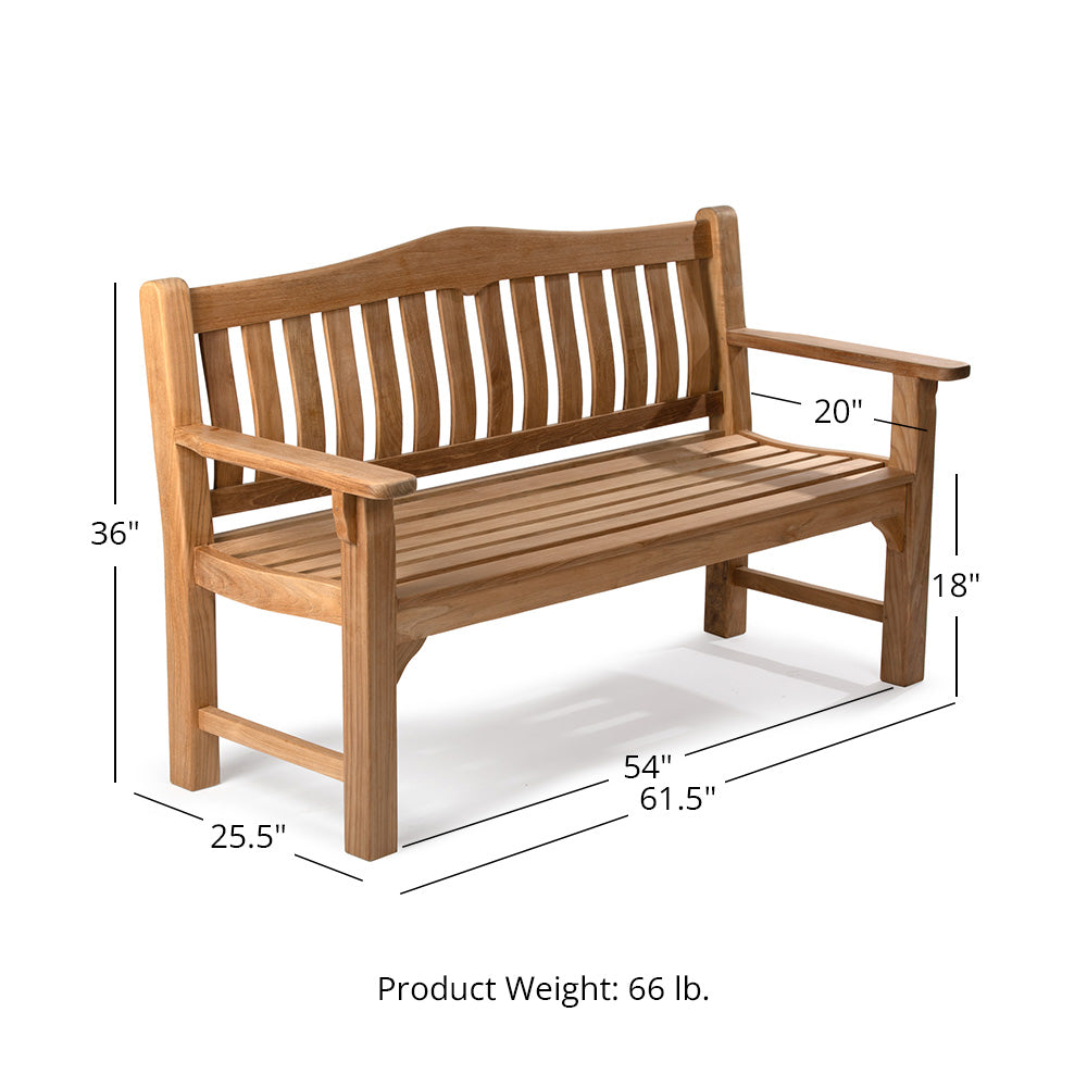 Hawthorne Grade A Teak Bench | 61" - view 16