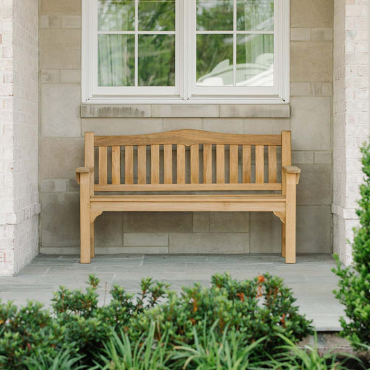 Hawthorne Grade A Teak Bench | 53" view 2
