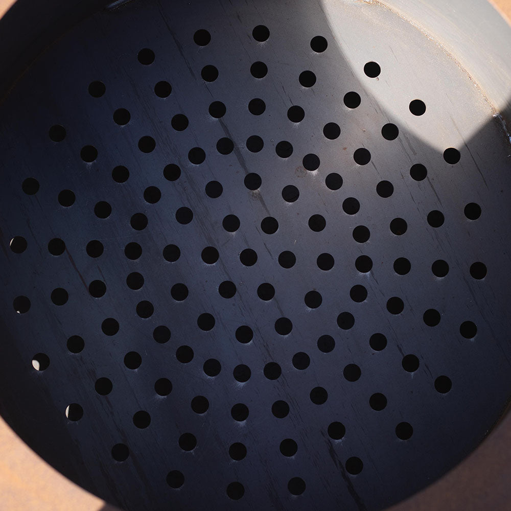 Corten Steel Dual Flame Smokeless Fire Pit | 24" Diameter - view 12