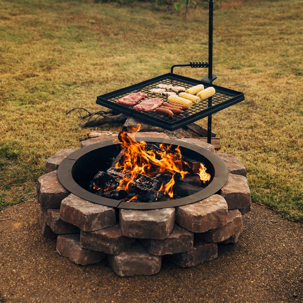 Wagon Wheel Fire Grates | 40"