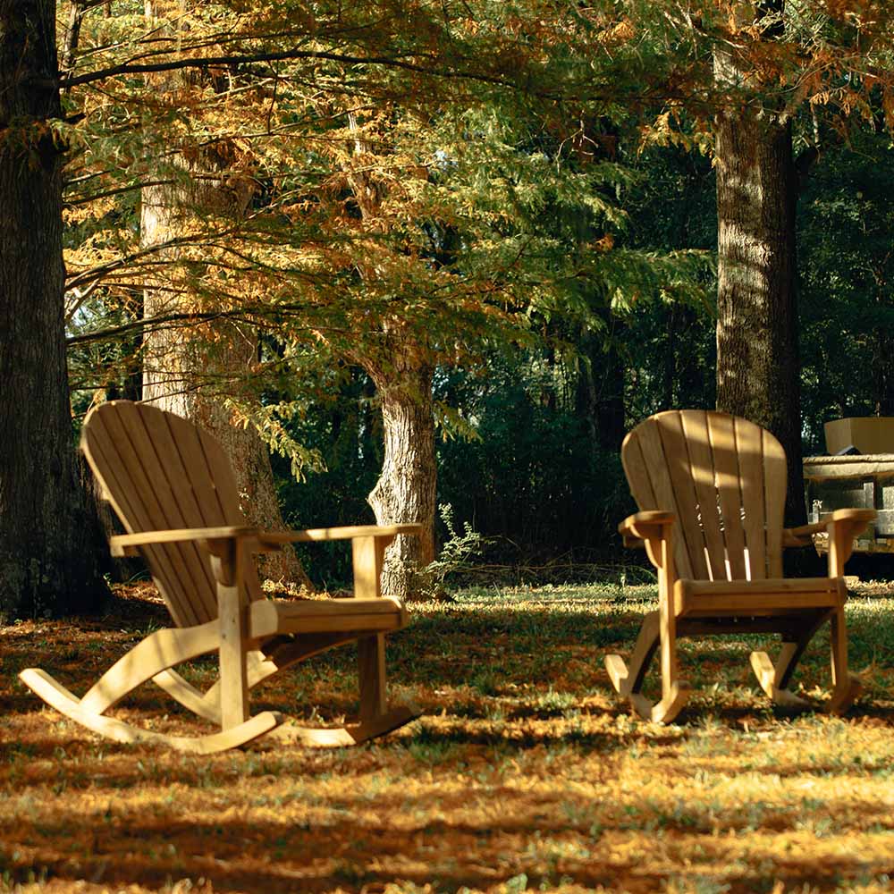 Savannah Grade A Teak Adirondack Rocking Chair