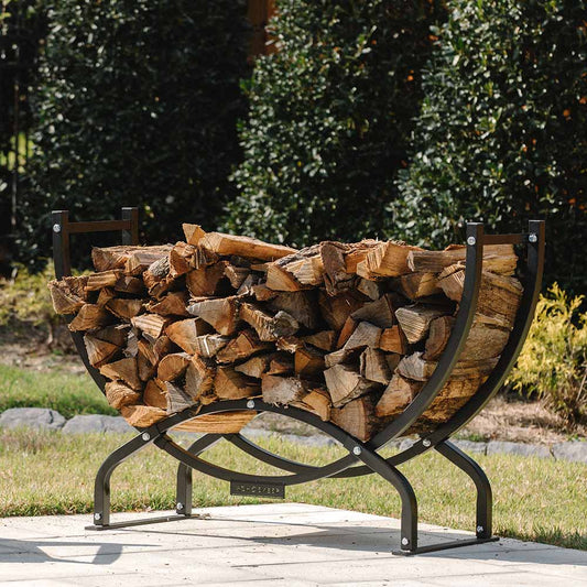 Crescent Firewood Rack | 5 FT view 2