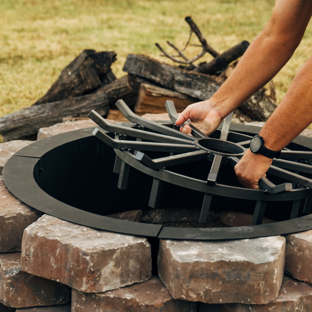 Wagon Wheel Fire Grates | 32" - view 10