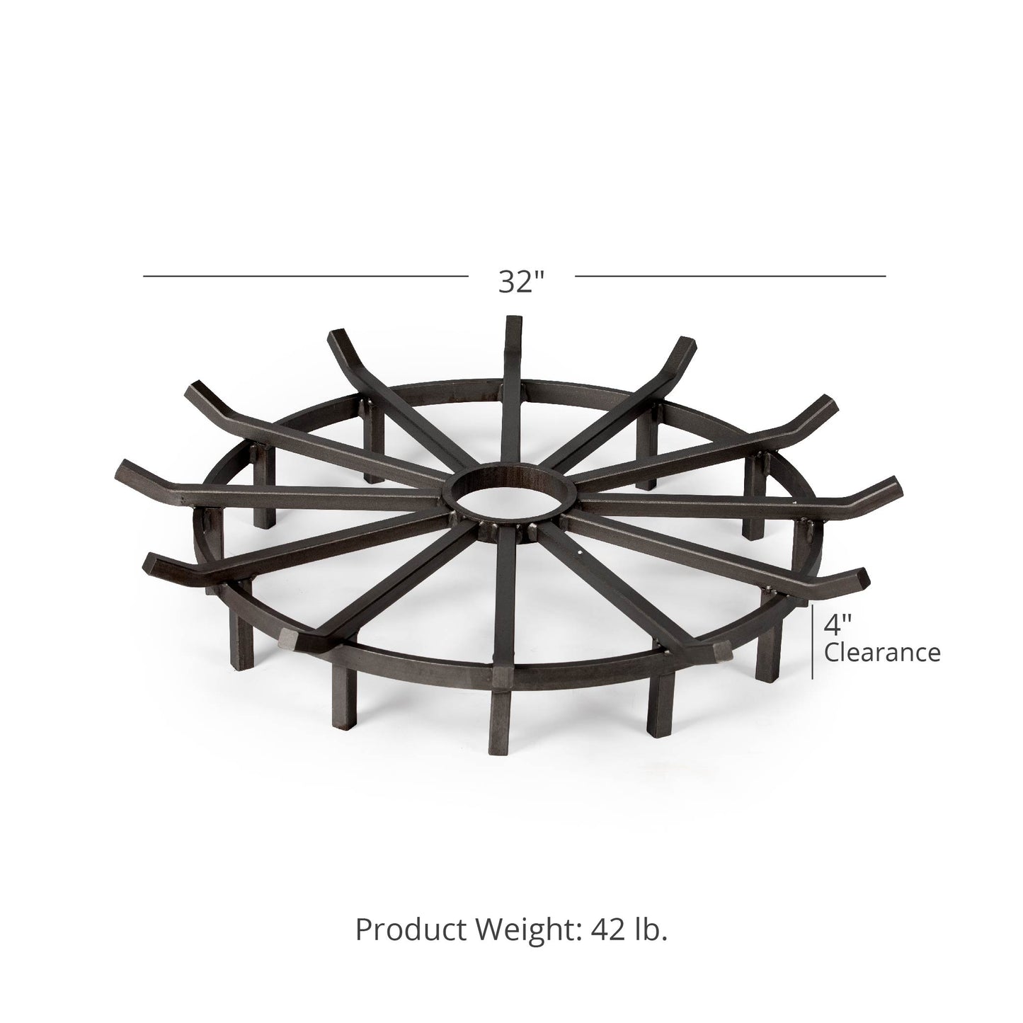 Wagon Wheel Fire Grates | 32" - view 16