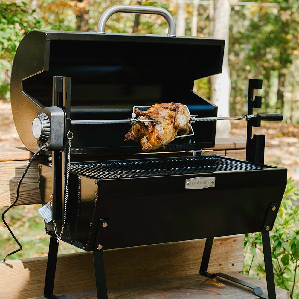 4W Rotisserie Grill with Hood - view 2