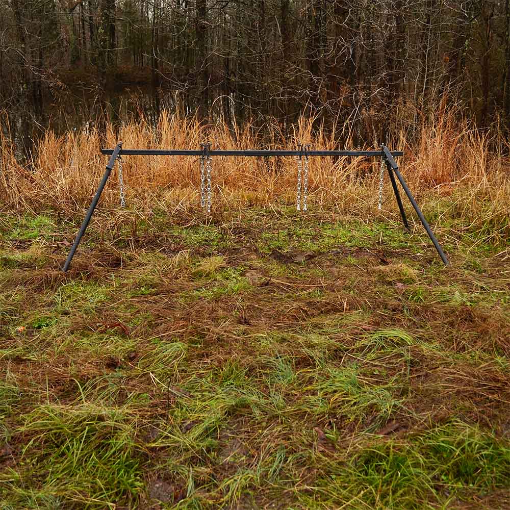 Triple Gong Steel Target Stand