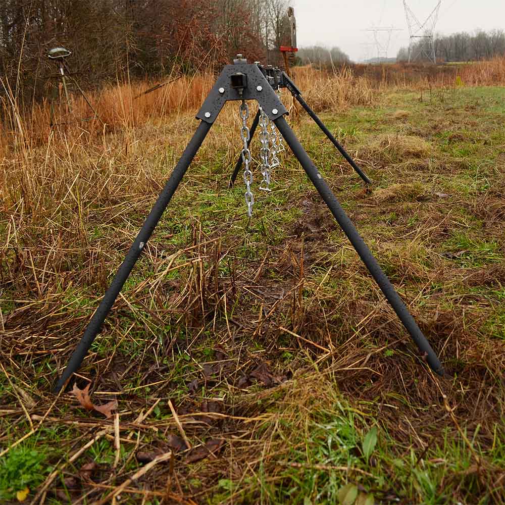 Triple Gong Steel Target Stand