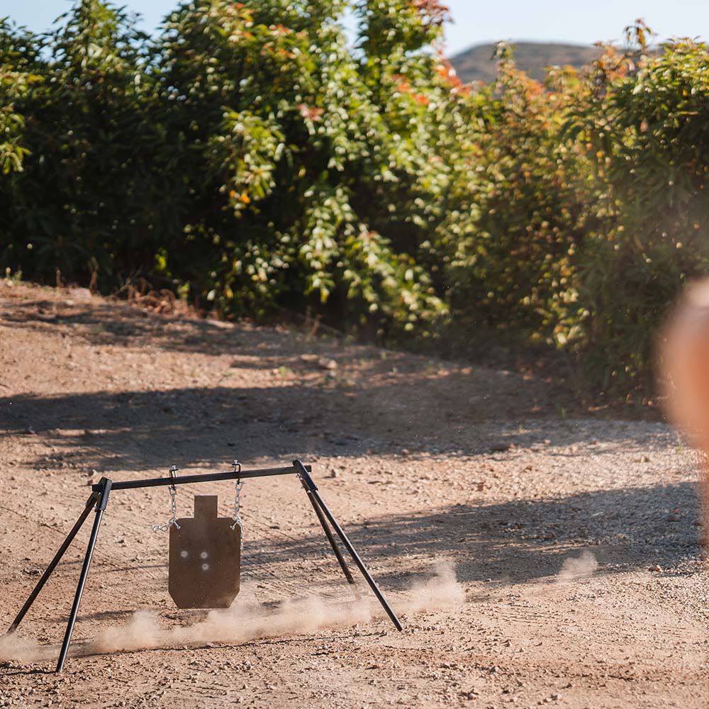 Single Gong Steel Target Stand