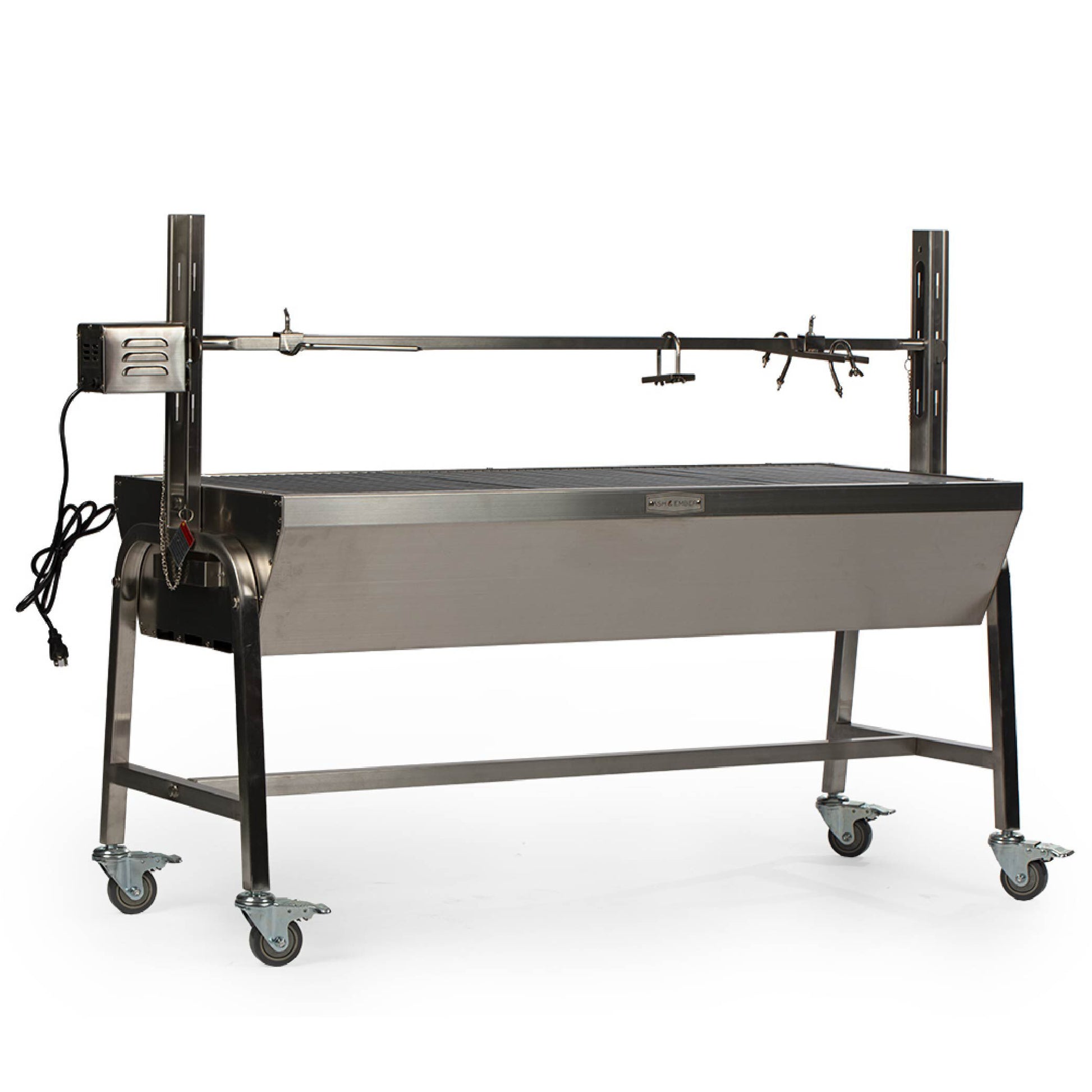 Stainless Steel Rotisserie Grill | 13 Watt - Holds 85 LB / Without Windscreen