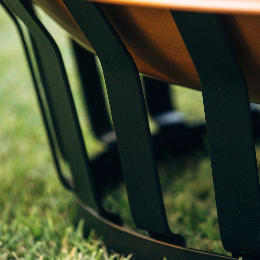 40" Copper Fire Pit with Solid Base and Fire Iron - view 8