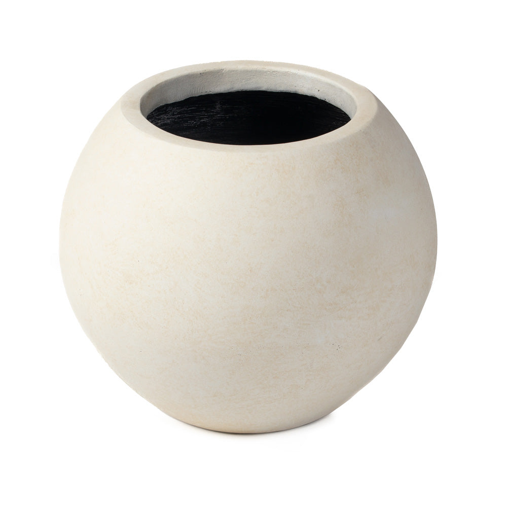 sphere large light grey indoor/outdoor planter Round Sphere Planters