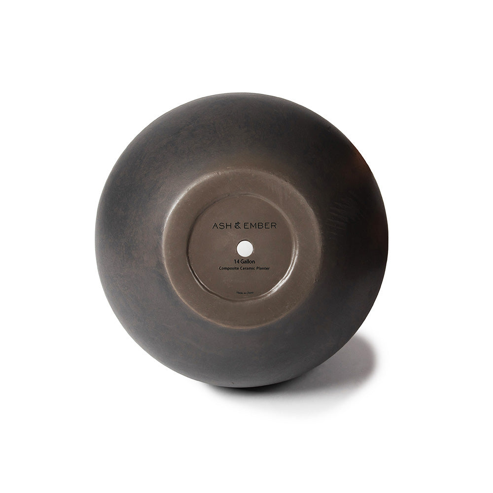 Onyx Sphere Planters | Charcoal / 16" Diameter - view 15