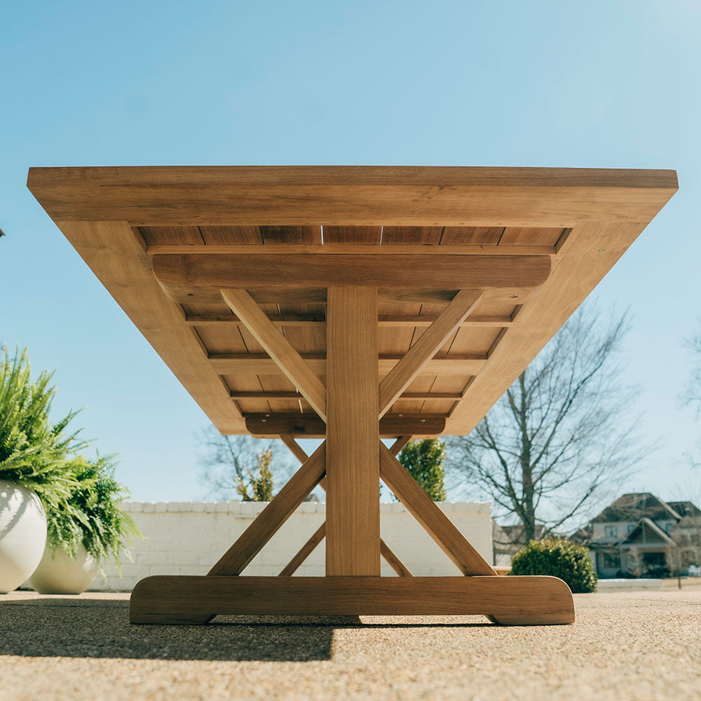 Savannah Grade A Teak Farmhouse Table