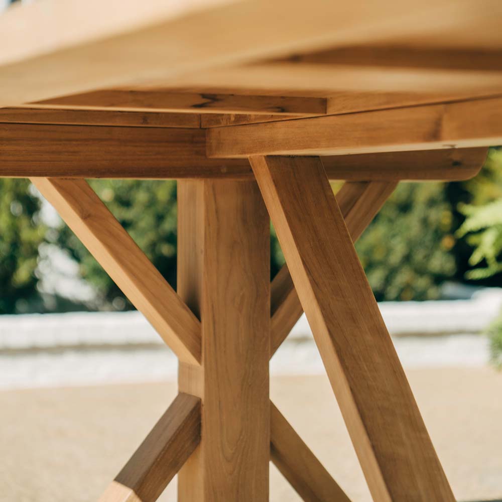 Savannah Grade A Teak Farmhouse Table