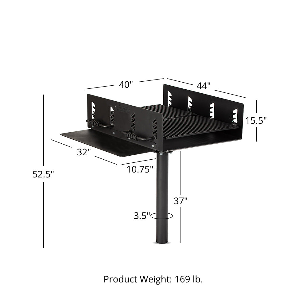 942 Square Inch Park Style Charcoal Grill
