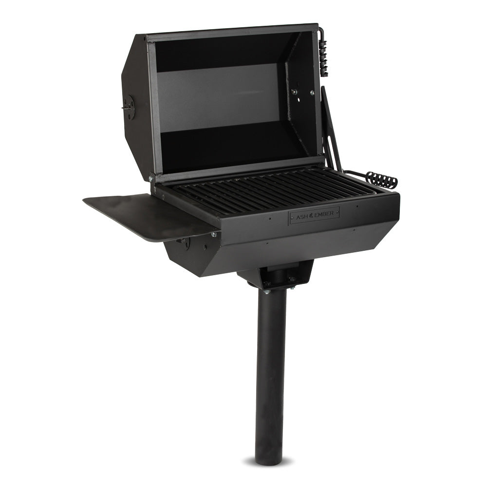 390 Sq. In Park-Style Charcoal Grill