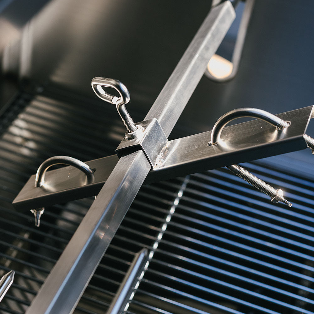 25 Watt Stainless Steel Rotisserie Grill with Hood - view 7