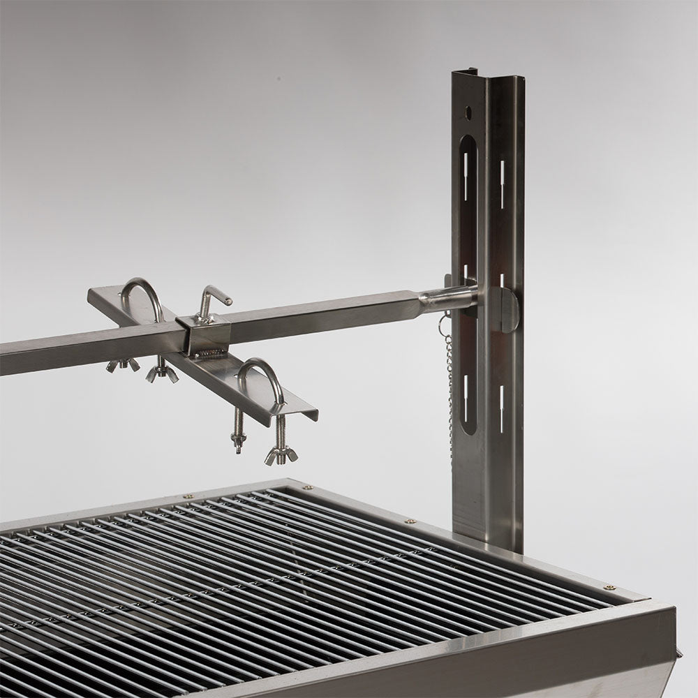 Stainless Steel Rotisserie Grill | 25 Watt - Holds 125 LB / Without Windscreen