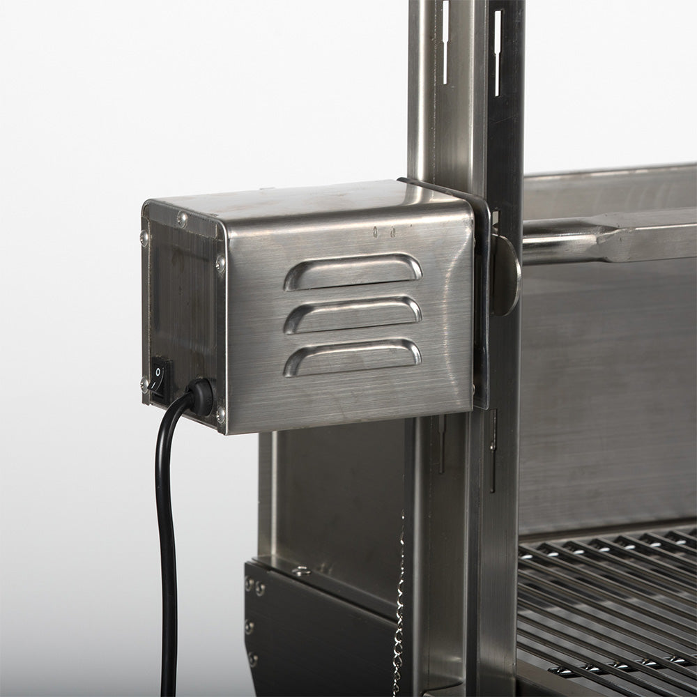 Stainless Steel Rotisserie Grill | 13 Watt - Holds 85 LB / With Windscreen - view 3
