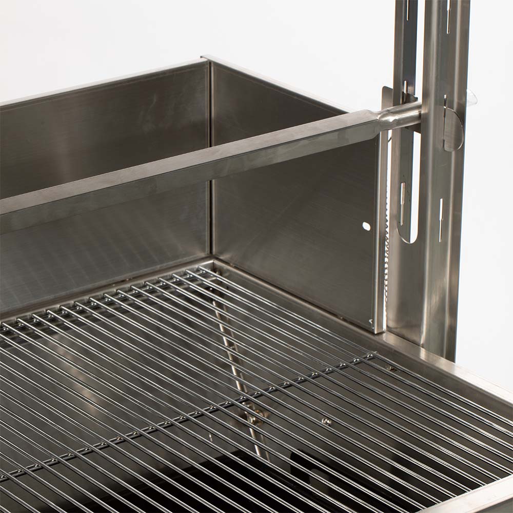 Stainless Steel Rotisserie Grill | 13 Watt - Holds 85 LB / With Windscreen