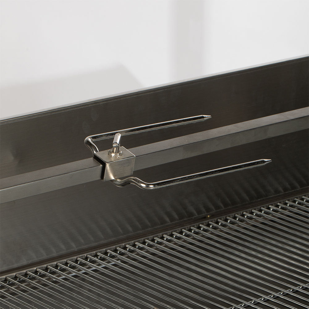 Stainless Steel Rotisserie Grill | 13 Watt - Holds 85 LB / With Windscreen - view 6
