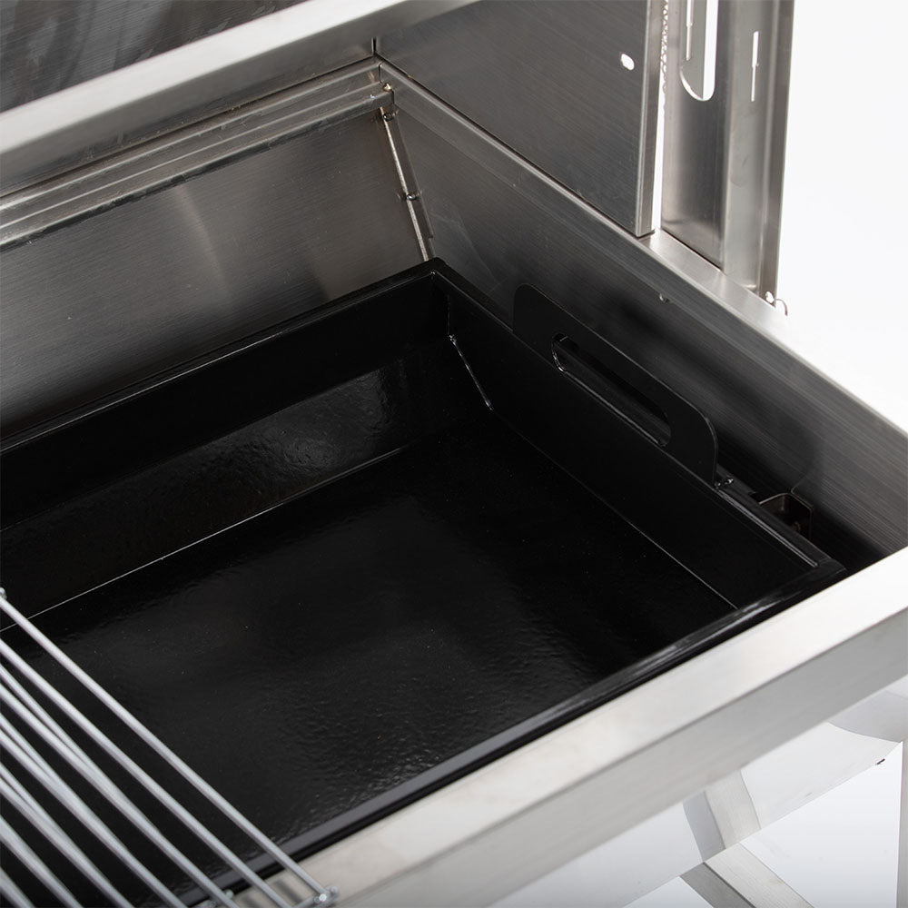 Stainless Steel Rotisserie Grill | 13 Watt - Holds 85 LB / With Windscreen