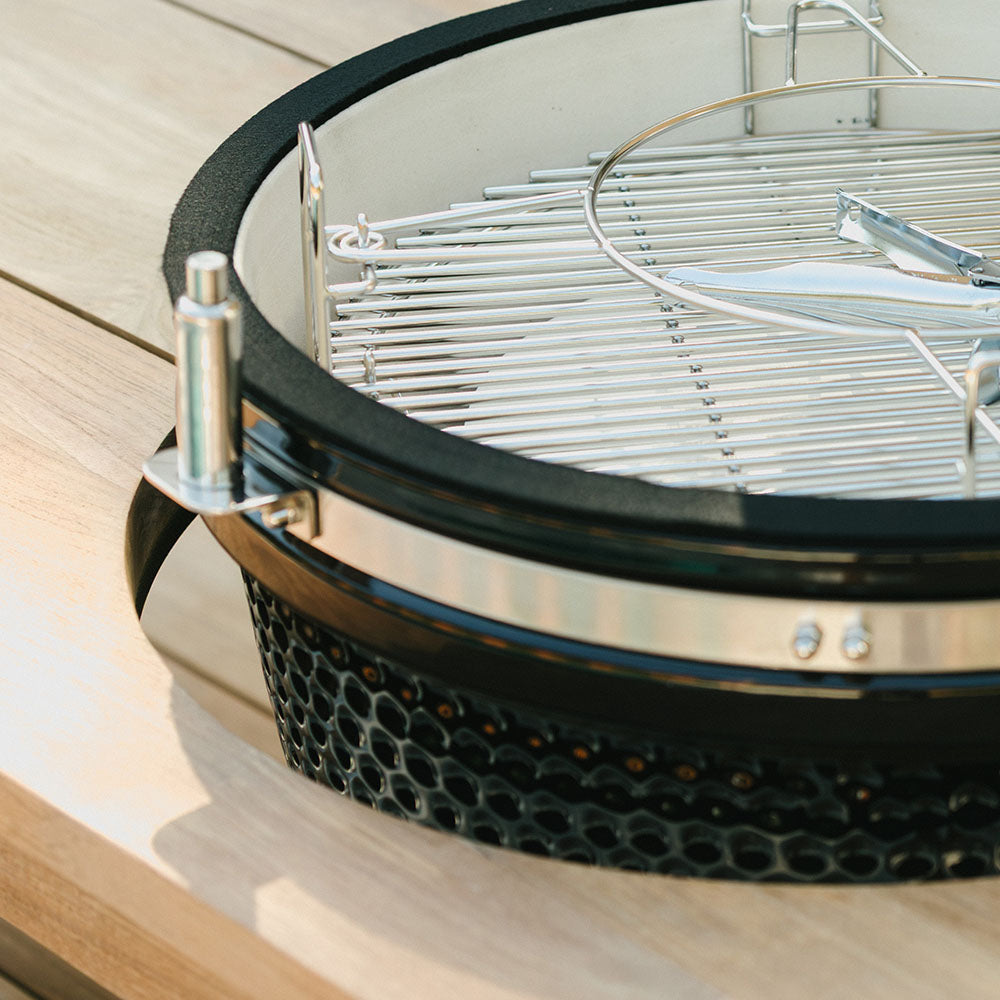 Grade A Teak Ceramic Grill Table for Kamado Grills | Grade A Teak