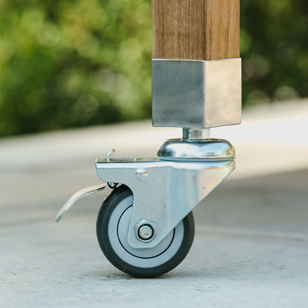 Grade A Teak Ceramic Grill Table for Kamado Grills | Grade A Teak