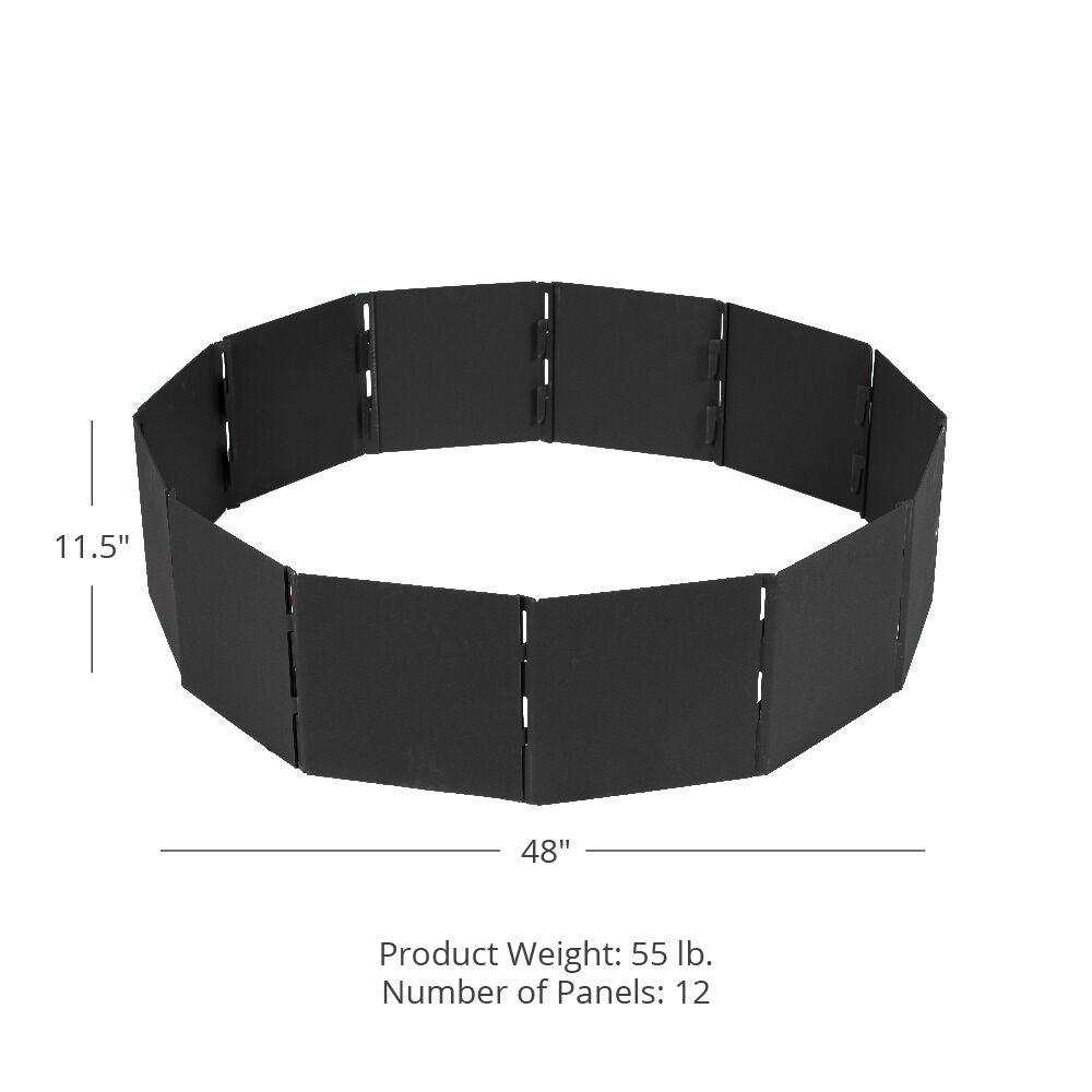 Foldable Panel Campfire Ring | 48"
