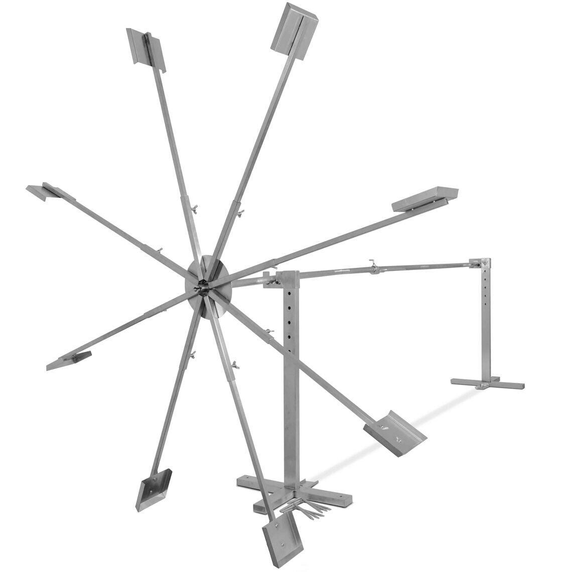 Scratch and Dent - Water Wheel Rotisserie Handle Water Powered BBQ Spit - FINAL SALE - view 1