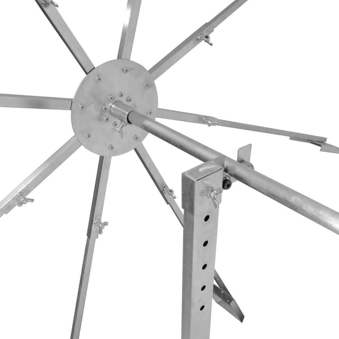 Scratch and Dent - Water Wheel Rotisserie Handle Water Powered BBQ Spit - FINAL SALE - view 5