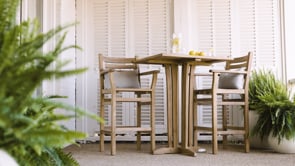 Acadia Grade A Teak 35" Square Bar Table