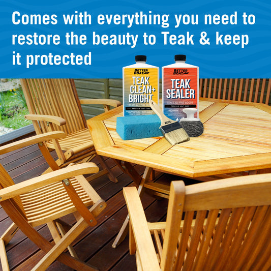 Better Boat Teak Cleaner Brightening and Sealer Set view 2