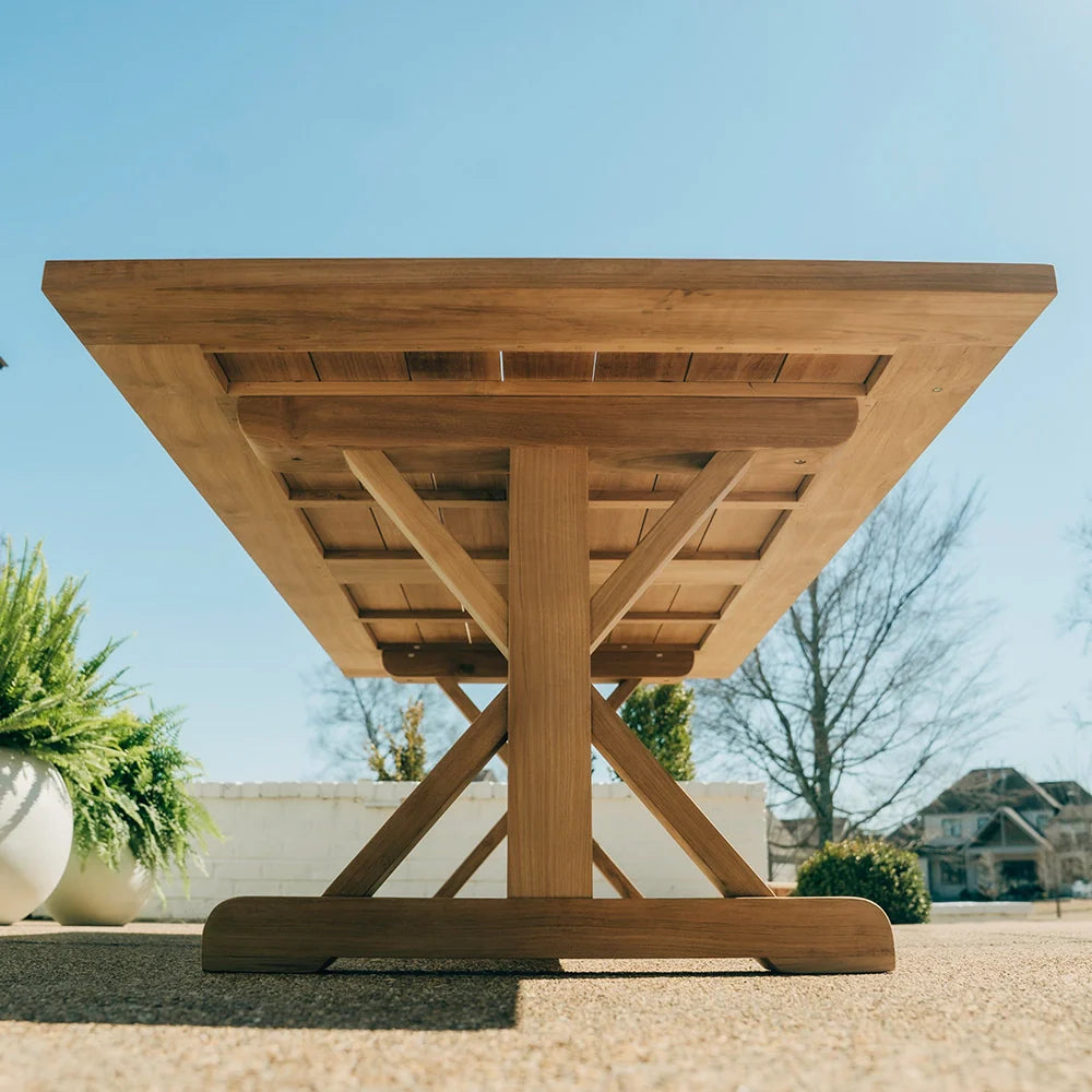 Savannah Grade A Teak Farmhouse Dining Bundle