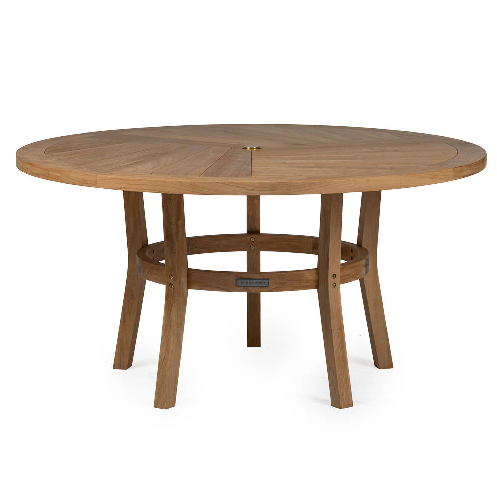 Savannah Grade A Teak Round Table Dining Set - view 1